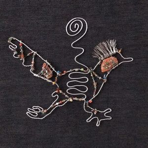 Handcrafted Unique Roadrunner Wire Art Sculpture